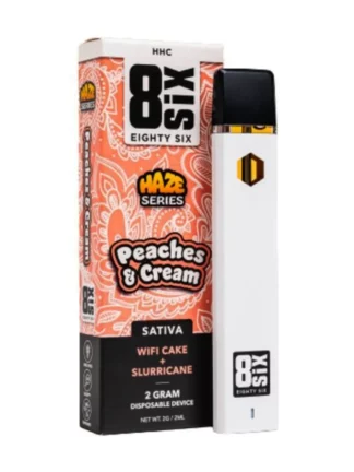 Peaches & Cream 8SIX Haze Series HHC Disposable 2G