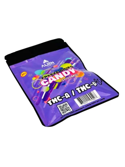 Purple Mixed Flavor Alien Exotics Freeze Dried THC-A+THC-P Candy 5000mg