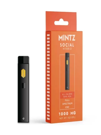 Social Hybrid Mintz Full Spectrum CBD Vape Pen 1000mg
