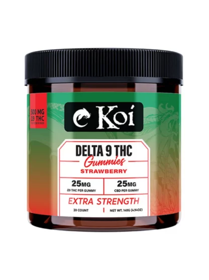 Strawberry Koi Extra Strength Delta 9 Gummies 20ct