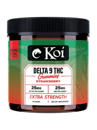 Strawberry Koi Extra Strength Delta 9 Gummies 40ctStrawberry Koi Extra Strength Delta 9 Gummies 40ct
