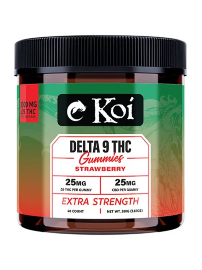 Strawberry Koi Extra Strength Delta 9 Gummies 40ctStrawberry Koi Extra Strength Delta 9 Gummies 40ct