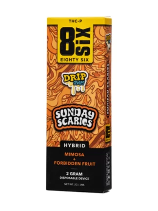 Sunday Scaries 8SIX Drip Series THC-P Disposable 2G