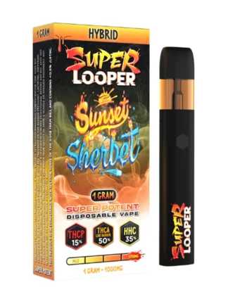 Sunset Sherbet Super Looper Super Potent THCP+THCA+HHC Vape 1G