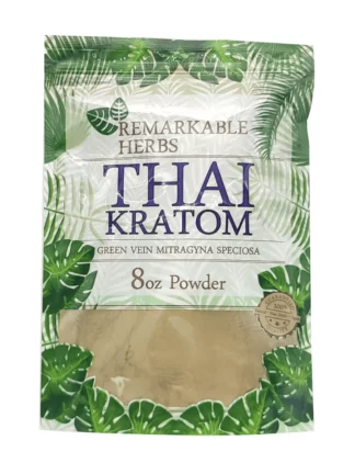 Thai Green Vein Remarkable Herbs Kratom Powder 20oz Bag