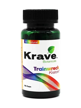 Trainwreck Krave Botanicals Kratom Capsules 75ct