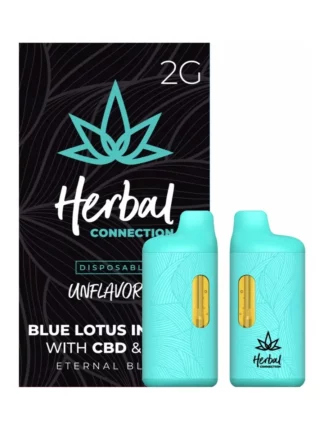 Unflavored Herbal Connection Blue Lotus Infused Eternal Blend Vape 2G