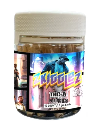 Zkittlez Alien Exotics THC-A Diamond Infused Pre-Rolls 40ct