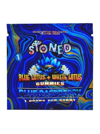 Blue Raspberry Stoned Blue Lotus + White Lotus Gummies