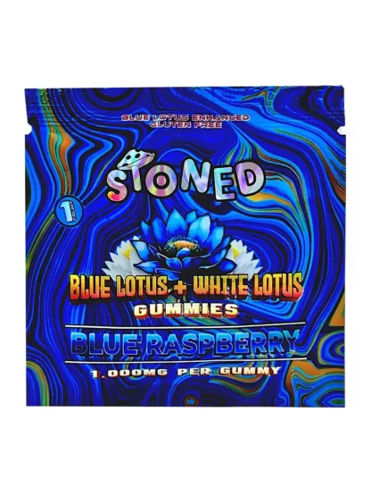 Blue Raspberry Stoned Blue Lotus + White Lotus Gummies