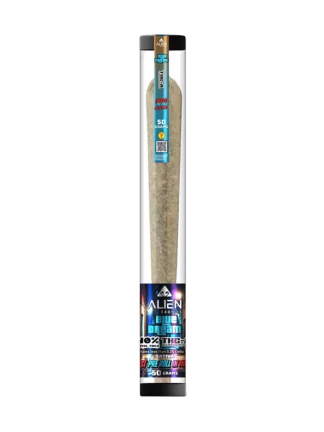 Blue Dream RAW Challenge Cone x Alien Exotics THC-A Diamond Infused Pre-Rolls