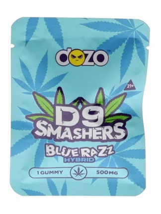 Blue Razz Dozo Delta 9 Smasher Gummies 1ct 500MG