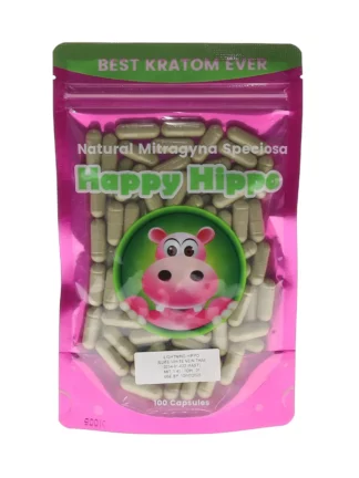 Happy Hippo Hyper Hippo Elite White Vein Thai Capsules 100ct