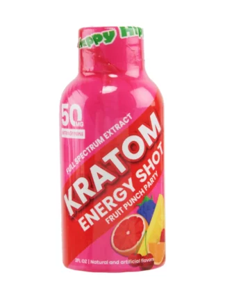 Fruit Punch Party Happy Hippo Kratom Energy Shot 50mg