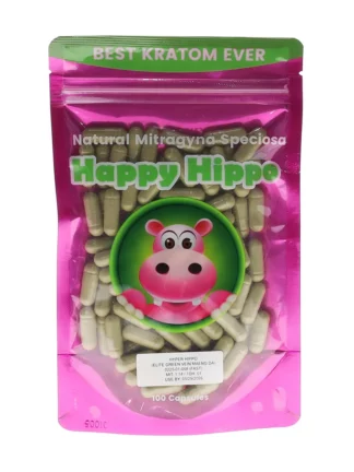 Happy Hippo Hyper Hippo Elite Green Vein Maeng Da Capsules 100ct