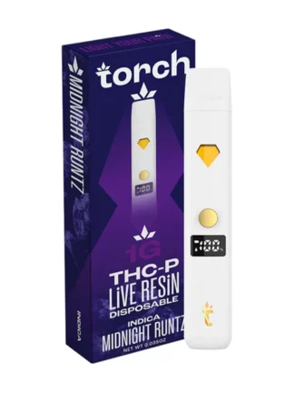 Midnight Runtz Torch THC-P Live Resin Disposable 1G