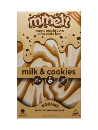 Milk & Cookies Mmelt Magic Mushroom Chocolate Bar 6G
