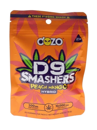 Peach Mango Dozo Delta 9 Smasher Gummies 20ct 10000MG