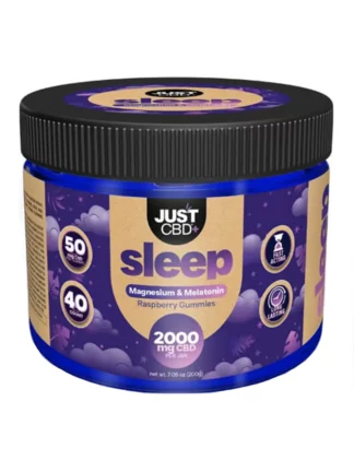 Raspberry Just CBD + Sleep Magnesium & Melatonin Gummies
