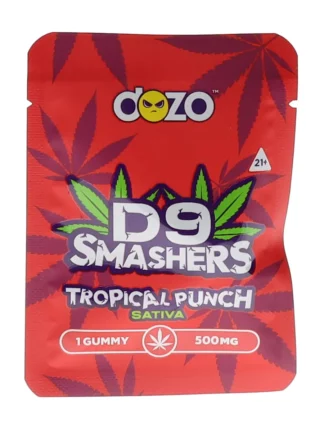 Tropical Punch Dozo Delta 9 Smasher Gummies 1ct 500MG