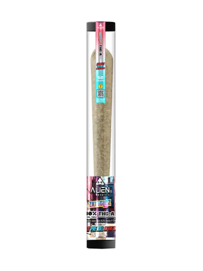 Zkittlez RAW Challenge Cone x Alien Exotics THC-A Diamond Infused Pre-Rolls